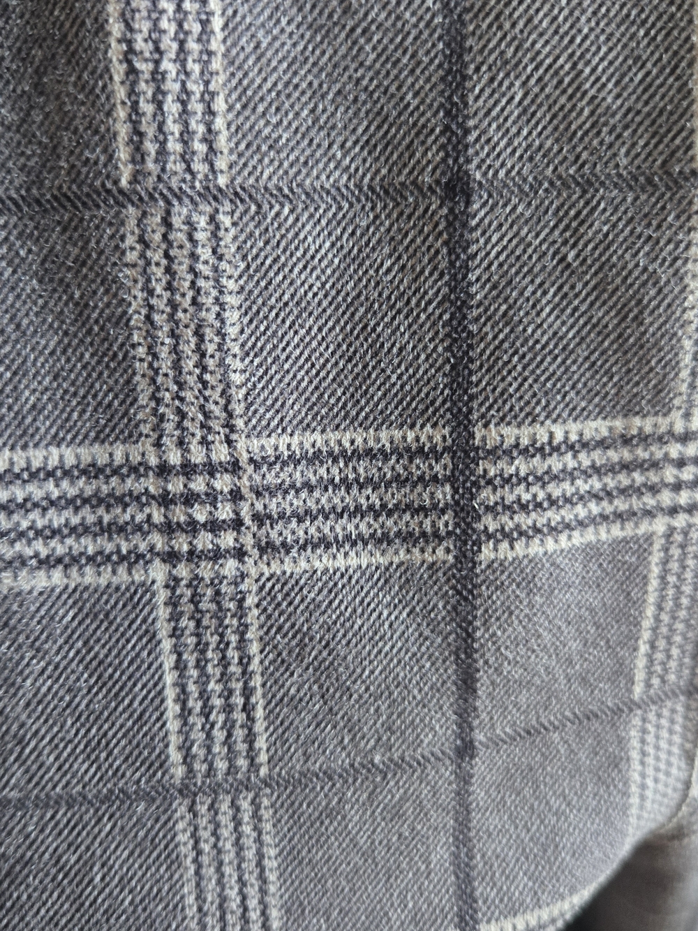 Blank NYC Brown Plaid Trench Coat - Picture 3 of 4